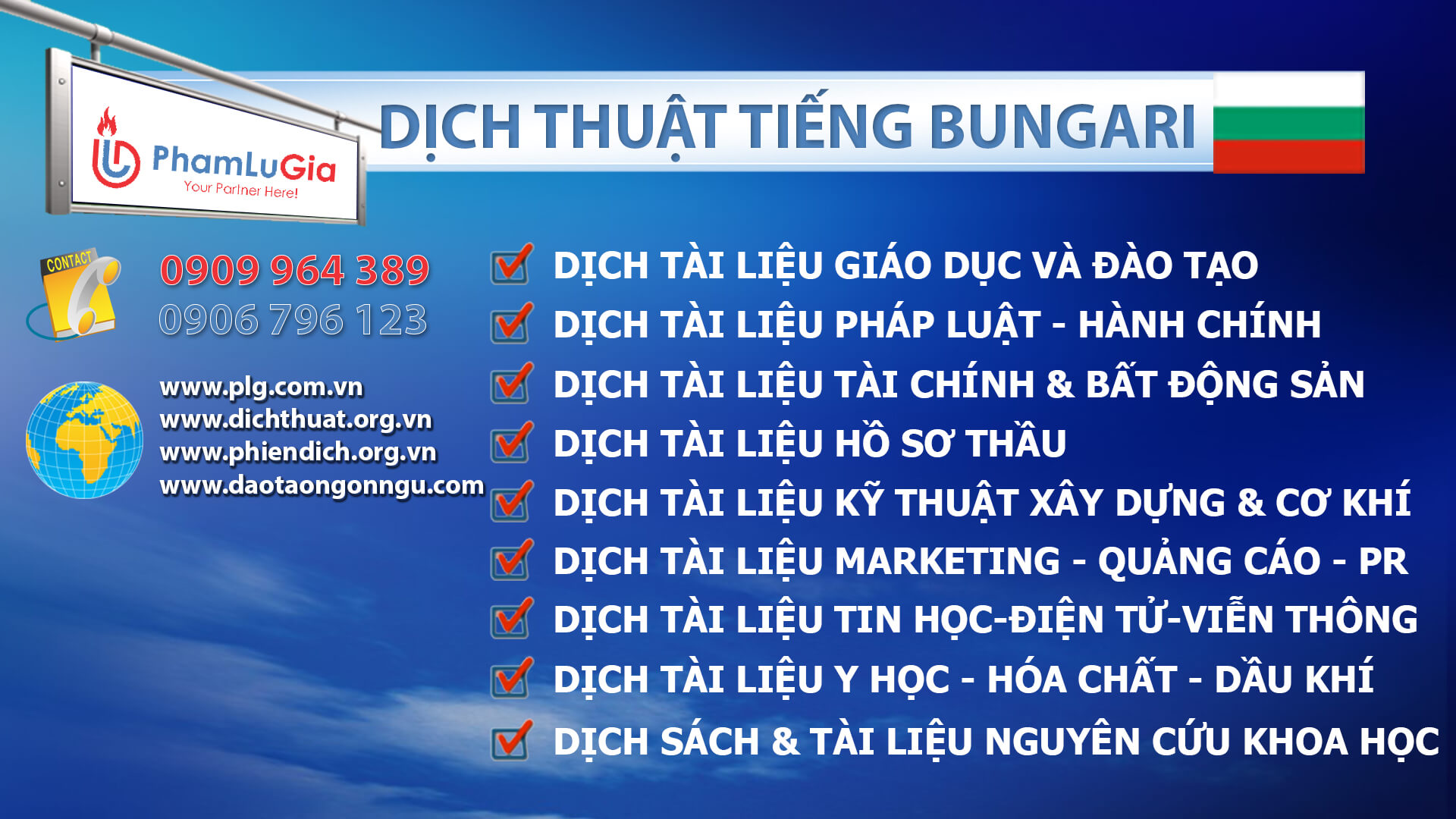 Dịch thuật tiếng Bungari chuyên ngành