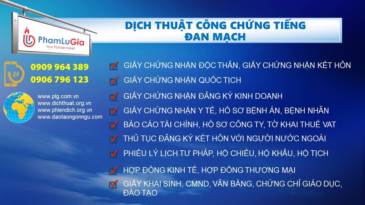 Dịch thuật công chứng tiếng Đan Mạch 3 Dịch thuật công chứng tiếng Đan Mạch